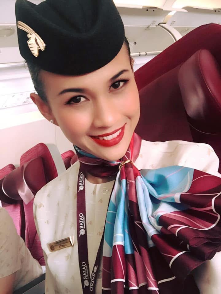 พี่จุ๋ม ex-purser qatar airways ลูกเรือ แอร์โฮสเตส สจ๊วต สายการบิน กาตาร์แอร์เวย์
